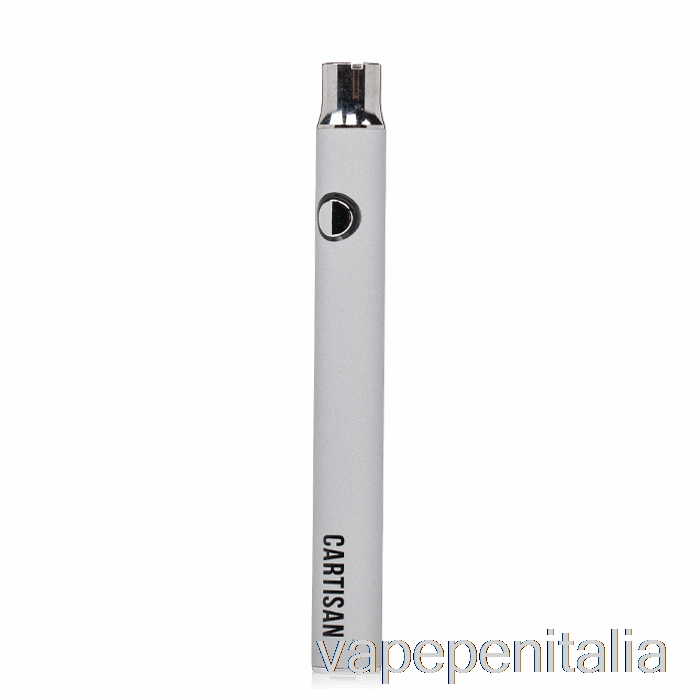 Vape Italia Cartisan Pulsante Vv 400 510 Batteria Silver